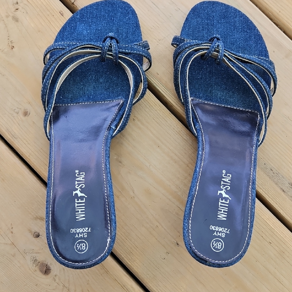 White Stag Women's Denim Blue Sandals